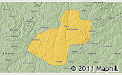 Savanna Style 3D Map of Cunhinga