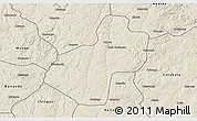 Shaded Relief 3D Map of Cunhinga