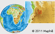 Physical Location Map of Cunhinga