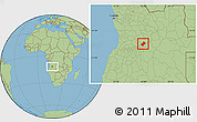 Savanna Style Location Map of Cunhinga