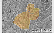 Satellite Map of Cunhinga, desaturated