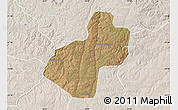 Satellite Map of Cunhinga, lighten