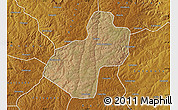 Satellite Map of Cunhinga, physical outside