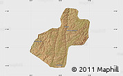 Satellite Map of Cunhinga, single color outside