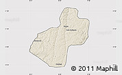 Shaded Relief Map of Cunhinga, cropped outside