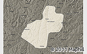 Shaded Relief Map of Cunhinga, darken