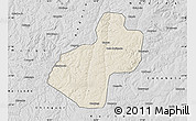 Shaded Relief Map of Cunhinga, desaturated