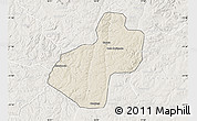 Shaded Relief Map of Cunhinga, lighten