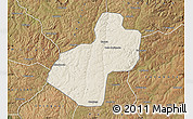 Shaded Relief Map of Cunhinga, satellite outside