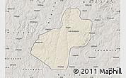 Shaded Relief Map of Cunhinga, semi-desaturated