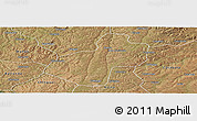 Satellite Panoramic Map of Cunhinga