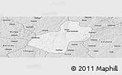 Silver Style Panoramic Map of Cunhinga