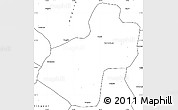 Blank Simple Map of Cunhinga