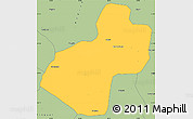 Savanna Style Simple Map of Cunhinga