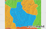 Political 3D Map of Kuito