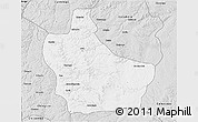Silver Style 3D Map of Kuito
