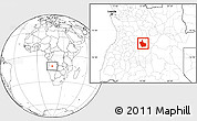 Blank Location Map of Kuito