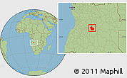 Savanna Style Location Map of Kuito