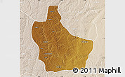 Physical Map of Kuito, lighten