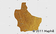 Physical Map of Kuito, single color outside