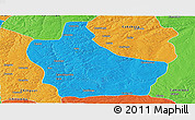 Political Panoramic Map of Kuito