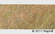 Satellite Panoramic Map of Kuito