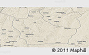 Shaded Relief Panoramic Map of Kuito