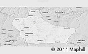 Silver Style Panoramic Map of Kuito