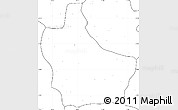 Blank Simple Map of Kuito, no labels