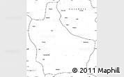 Blank Simple Map of Kuito