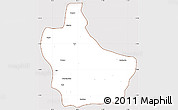 Classic Style Simple Map of Kuito, cropped outside