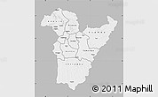 Gray Map of Bie, single color outside