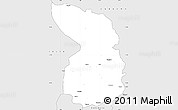 Silver Style Simple Map of N'Harea