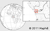 Blank Location Map of Belize