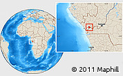 Shaded Relief Location Map of Belize