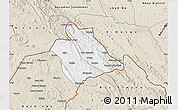 Classic Style Map of Belize