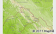 Physical Map of Belize