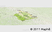 Physical Panoramic Map of Belize, lighten