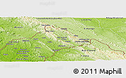 Physical Panoramic Map of Belize