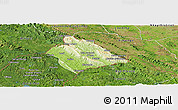 Physical Panoramic Map of Belize, satellite outside