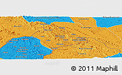 Political Panoramic Map of Belize