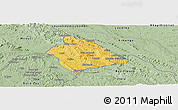 Savanna Style Panoramic Map of Belize