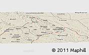 Shaded Relief Panoramic Map of Belize