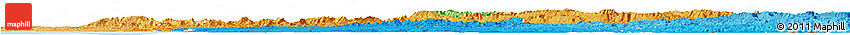 Political Horizon Map of Cabinda, political shades outside