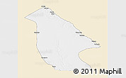 Classic Style 3D Map of Calai, single color outside