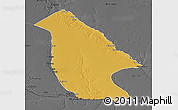 Physical 3D Map of Calai, darken, desaturated