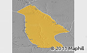 Physical 3D Map of Calai, desaturated