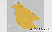 Physical 3D Map of Calai, lighten, desaturated