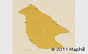 Physical 3D Map of Calai, lighten