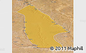 Physical 3D Map of Calai, satellite outside